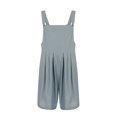 thumbnail image 4 of Carga Total Traje de diario de talle alto para mujer con botones en general de carga de algodón (gris L) Ygjytge para Mujer Gris T XL, 4 of 9