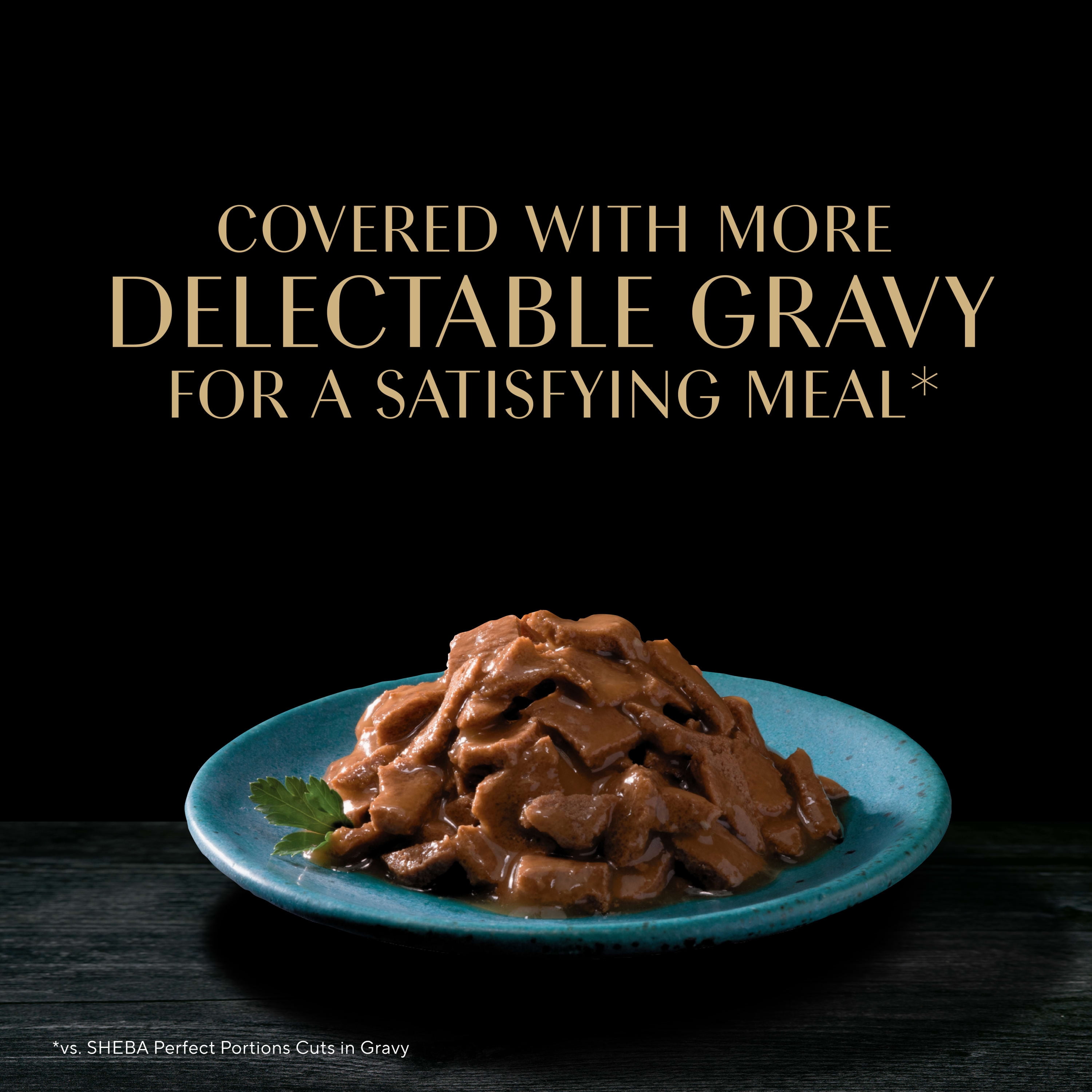 Sheba Perfect Portions Grilled in Savory Sauce Wet Cat Food with Flaky Salmon in Gravy
