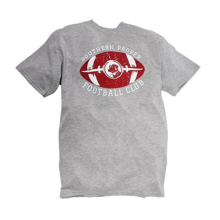 Southern Proper - Exclusive Football Tee in Heather Grey by Southern ...