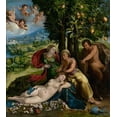 thumbnail image 2 of Dossi, Dosso 15x16 White Modern Wood Framed Museum Art Print Titled - Mythological Scene, 2 of 4