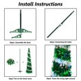 thumbnail image 4 of Árbol de Navidad Orgrimmar, plegable, 1,5 m, con luz LED, 100 LED, 4 of 5