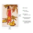 thumbnail image 2 of Breadfruit Girl - Hawaii - Royal Hawaiian Hotel - Vintage Color Aquatint Etching by John Melville Kelly c.1940s - Master Art Print 10in x 14in, 2 of 4