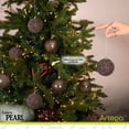 thumbnail image 3 of Esferas para árbol de navidad Artego de 8 cm de diámetro paq 18 esferas Café chessnut *Línea Pearl Con 2 estilos: pearls y cromado, para colgar Christmas ornaments, 3 of 6
