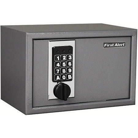 First Alert 2025f .28 Cubic Foot Gray Anti Theft Digital Safe