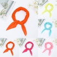 thumbnail image 5 of Bmisegm Summer Scarf for Women Lightweight Candy Colored Chiffon Square Soft Fashion Elegant Dance Art Silk Neckerchief Mint Green, 5 of 5