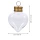 thumbnail image 4 of 10 Uds. Contenedores de jugo de Navidad, botellas de bebidas, botellas de caramelos en forma de corazón de Navidad, colgante, 4 of 6