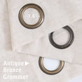 thumbnail image 4 of Vangao Linen Blended Crude Curtains Light Filtering Semi Sheer Curtains 2 Panels for Living Room Bedroom Grommet Drapes 52" x 63", 4 of 7