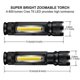 thumbnail image 3 of T6 Strong Light Led Usb Rechargeable Flashlight Magnetic Torch Lanter Zoomable F, 3 of 5