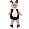 thumbnail image 2 of REDARER Baby Cartoon Panda Romper 3 Piece Set Sleeveless Hooded Bodysuit with Matching Hat and Socks Soft Fleece Snap Crotch Costume Outfit for Infant Christmas Photoshoot Holiday Gift,9-12 Months, 2 of 8