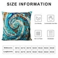 thumbnail image 5 of JEUXUS  Decorative Throw Pillow Covers Blue Sea Pattern Artwork Luxury Marbling in Eastern Style The Swirls Ripples Throw Pillows Couch Cushion Pillow Case, 5 of 5