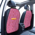 thumbnail image 5 of Uemuo Cute Cowgirl Printed Car Back Seat Protector,2 Pcs Backseat Car Organizer, Kick Mats Back Seat Protector , Back Seat Organizer for Kids, 5 of 8