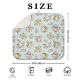 thumbnail image 4 of Pioneer Flower Floral Print Pattern Kitchen Dish Drying Mat 1 Pack, Ultra Absorbent Microfiber Drainer Mat, 16"x18", 4 of 6