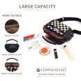 thumbnail image 3 of Superior Bolso Hombro Cuerpo Cruzado para Mujeres Con Cierre Cuero PU Múltiples Bolsillos PUTCHEL Viajar Por, 3 of 7