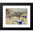 thumbnail image 2 of Emile Bernard 14x12 Black Modern Framed Museum Art Print Titled - Women Doing Hay (Women Making Haystacks) (1889), 2 of 5