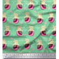 thumbnail image 1 of Soimoi Cotton Poplin Fabric Text,Ball & Bunny Kids Decor Fabric Printed Yard 56 Inch Wide, 1 of 2