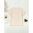 thumbnail image 3 of Suealasg Back to School Little Girls Boys Summer T-Shirt Short Sleeve Round Neck Letter Butterfly Print Tops 1T 2T 3T 4T 5T 6T Toddler Boys Girls Clothes, 3 of 8