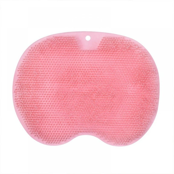 Silicone Shower Scrubber Wall Mounted Foot & Back Scrubber Pad with Non-Slip Suction Cups for Skin Cleans, Exfoliationl, Massage