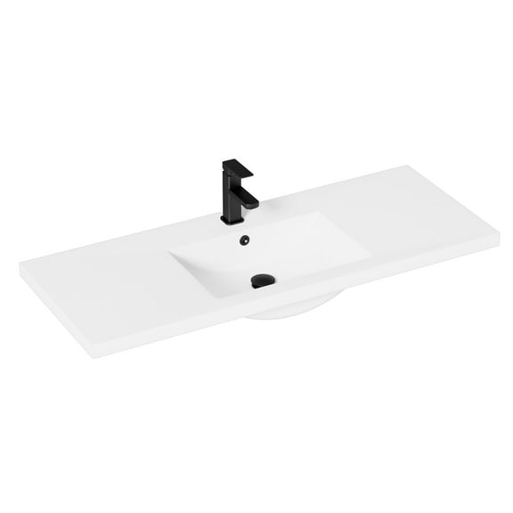 48" Single Sink Resin Bathroom Vanity Top