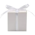 thumbnail image 5 of COTOPHER 100pcs Small Gift Boxes, Favor Boxes 2x2x2 inches Paper Gift Boxes with Ribbons Candy Box for Wedding Favors Baby Shower Bridal Shower Birthday Party (White), 5 of 7