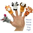 thumbnail image 4 of Finger Puppet Set (20-Piece), 6 Family Member and 14 Animal Finger Puppets Plush Toys for Kids, 4 of 7