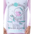 thumbnail image 5 of Peppa Pig Toddler Girls' Unicorn 4 Piece Long Sleeve Pajama Set Mix Match, 5 of 7