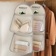 thumbnail image 6 of Multi Purpose Multi Layer Mesh Storage Hanging Bag,Mesh Organizer,Hanging Socks Organizer,Adjustable Hanging Storage for Socks,Underwear,Accessories,Space-Saving Wardrobe Hanger,2-Layer, 6 of 6