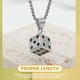 thumbnail image 3 of Collar de dados Cuella de joyas de cuello Collar collar ajustable para hombres Mujeres, 3 of 5
