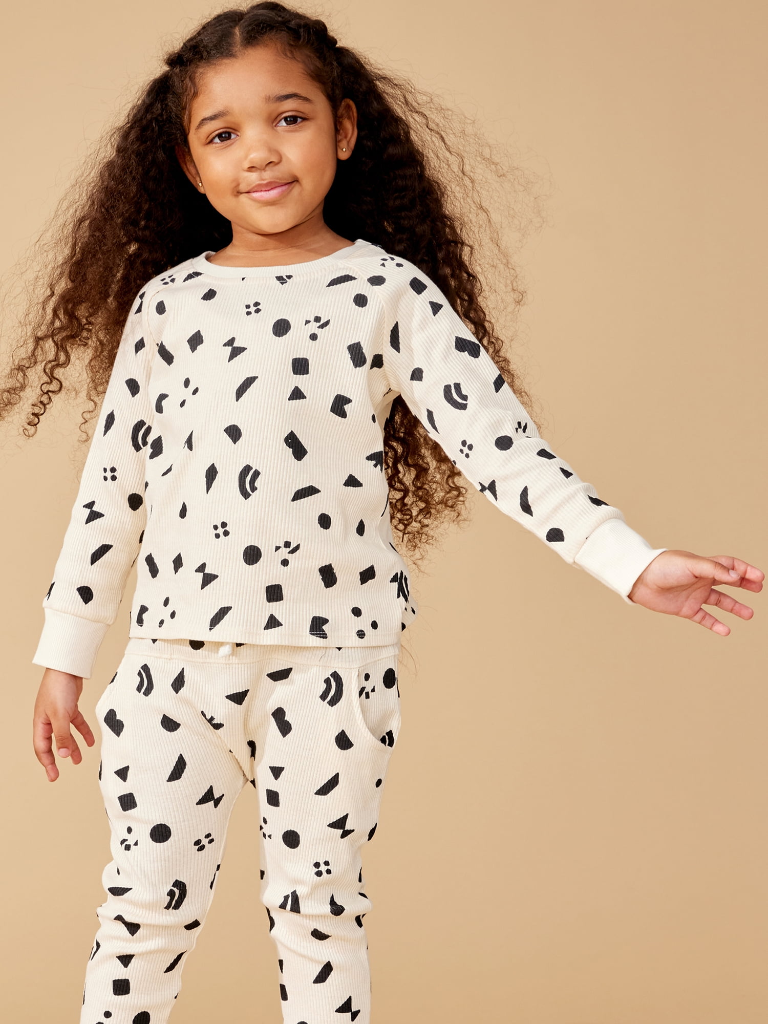 2pcs Toddler Boy Casual Anchor Print Long-sleeve Polo Shirt and Khaki Pants Set
