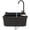 Black, variant on Wall-Mounted Utility Sink Tub Kit with Aluminum Alloy Faucet and Soap Box, Anti-clogging Laundry Sink for Bathrooms, Sundry Rooms, Garages