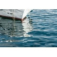 thumbnail image 2 of Silver, Richard 32x23 White Modern Wood Framed Museum Art Print Titled - Boat Reflections, 2 of 4
