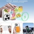 thumbnail image 4 of Magnetic Case for iPhone 14 Pro Max, Summer Fruit Vibrant Fashion Compatible with MagSafe Wireless Charging, Shockproof Protective Phone Case Cover, Clear White, 4 of 6