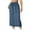 AA-Blue, variant on Athletic Skirts for Women Drawstring Elastic Waist Midi Skirt Cotton Comfy Sweat Long Skirts with Pocket, Red, XL