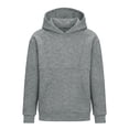 thumbnail image 5 of Ltctricy Hoodies for Boys Girls Comfy Hooded Sweatshirt Solid Color Long Sleeve Shirts Kids Pullover Tops with Pockets(Gray,5-6 Years), 5 of 7