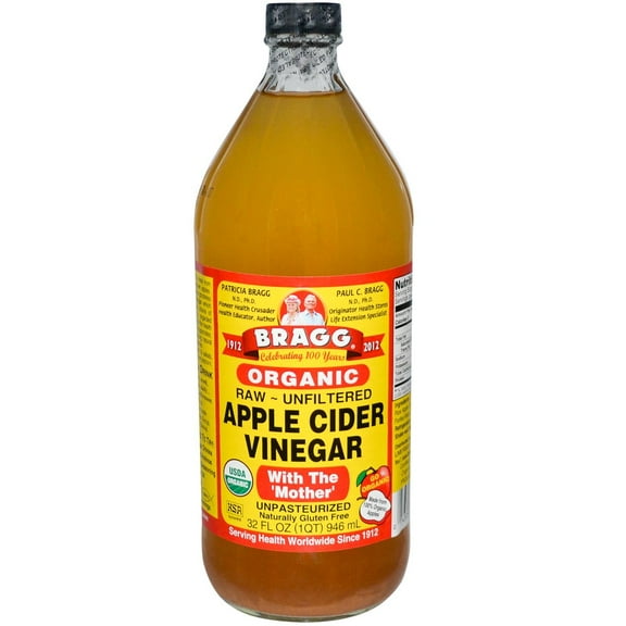 Bragg Organic Apple Cider Vinegar Unfiltered 32 oz (Pack of 12)