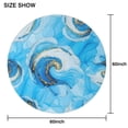 thumbnail image 6 of Blue Marble Gold Swirl Pattern Round Tablecloth 60"x60",Wrinkle Wipeable Table Cloth for Kitchen Dining Room Picnic Patio Party, 6 of 6