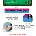 thumbnail image 2 of Banner de arco iris Decoraciones de orgullo Letrero de patio de arco iris LGBTQ Telón de fondo Suministros para fiestas gay de vacaciones 300X50 cm Decoración de orgullo colgante para jardín interior, 2 of 6
