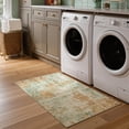 thumbnail image 5 of Toyoso Natural Sage & Gold Small Rug - Earthy Abstract Silicone Mat, 2x3 Watercolor Design, Non-Slip Washable Rug for Entryway & Doorway, 5 of 9