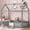 Gray, variant on Harper & Bright Designs House Floor Bed with Fence & Roof, Twin Size Wood Playhouse Bed Frame wih Rails & Door for Boys Girls, White
