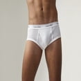 thumbnail image 4 of Calvin Klein Men's Cotton Classic Fit Brief -4 Pack, White, Small, 4 of 5