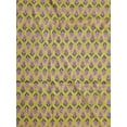 thumbnail image 4 of Hand Block Print Fabric by The Yard 42 inch Width 100% Cotton Material Yellow Floral Pattern Light Weight Indian Cloth for Making Kurti Summer Dress Salwar Kameez, 4 of 6
