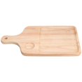 thumbnail image 2 of Tabla de cortar de madera para pizza y pasteles, herramienta de cocina de primera calidad para cortar pan y pasteles, con mango, 2 of 8