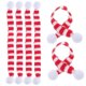thumbnail image 2 of Soft Knitted Mini Scarves Small Rectangle Diy Material For Table Decoration White 6Pcs, 2 of 2