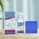 thumbnail image 4 of Desincrustante de baño de 120 ml, limpiador para vidrio, grifo, bañera y azulejos. Elimina sarro y manchas. Incluye toalla. Fácil de rociar y limpiar. Versátil para superficies de cocina y baño., 4 of 9