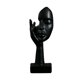 thumbnail image 2 of Estatua artística de cara de mujer moderna, sencilla y creativa, de resina con carácter abstracto para sala de estar Negro, 2 of 6