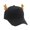 black brown drag, variant on Lovely Deer Horn Baseball Hat for Women Girl Adjustable Baseball Caps Teens Headwear Outdoor Activity Sport Hat