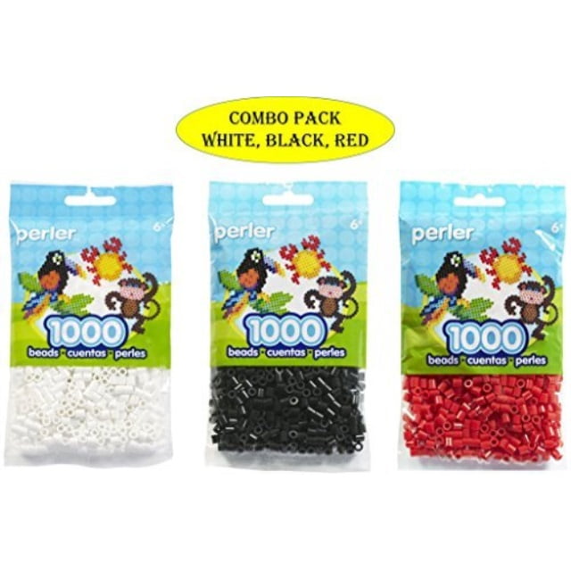 Red 1000 Piece Perler Beads Pack 