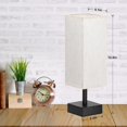 thumbnail image 2 of Beige Bedroom Table Lamp Set - Bedside Lamps for Nightstand Set of 2, Minimalist Lamps for Desk, Dorm, Kids Room, Bulb Not Included, 2 of 7