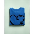 thumbnail image 3 of Heart Of Butterflies Sweatshirt Women -Smartprints Designs, Female XX-Large, 3 of 4