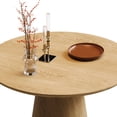 thumbnail image 2 of PORKISS Round Dining Table, Wood Kitchen Table for 4, Farmhouse Table for Kitchen, Dining Room, Wood, 2 of 9
