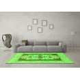 thumbnail image 3 of Ahgly Company Indoor Round Abstract Green Modern Area Rugs, 6' Round, 3 of 4
